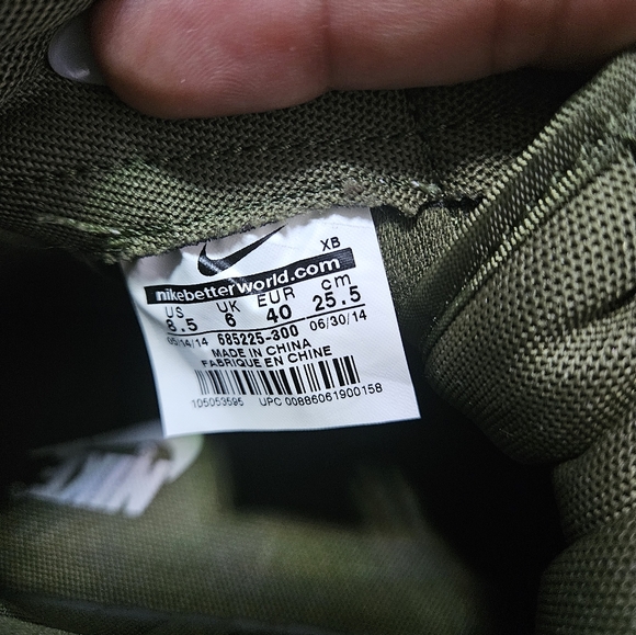 Nike SB Blazer Green Snakeskin - Picture 7 of 7